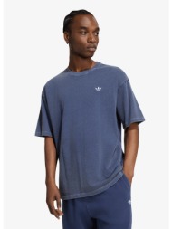 t-shirt adidas trefoil essentials washed loose dropped shoulder t-shirt dark blue l