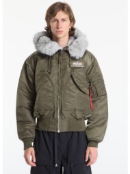 μπουφάν alpha industries 45/p hooded custom mud olive xxl