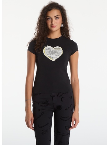 t-shirt desigual love t-shirt black s