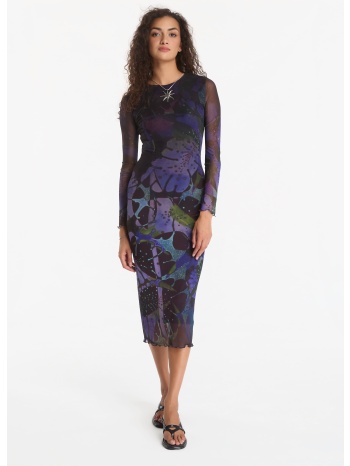 φόρεμα desigual leafs lacroix dress blue s