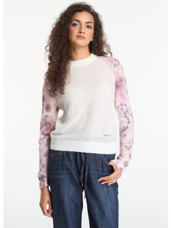 πουλόβερ desigual fancybotanic pullover white s