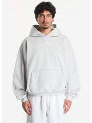 φούτερ jordan flight fleece men`s oversized pullover hoodie grey heather s