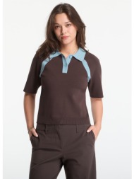 t-shirt samsøe samsøe sasimona polo mulch s