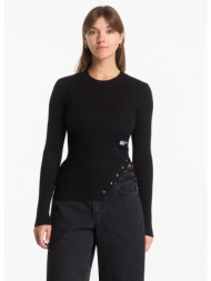 πουλόβερ karl lagerfeld jeans ls knitted sweater black m