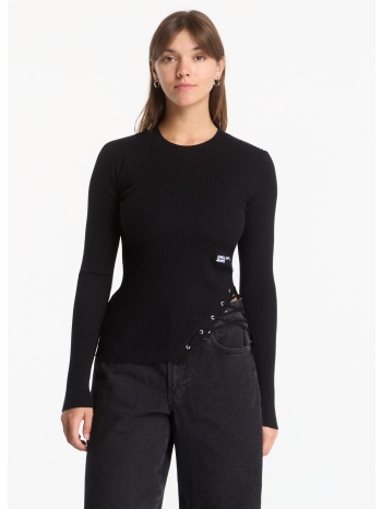 πουλόβερ karl lagerfeld jeans ls knitted sweater black m σε προσφορά