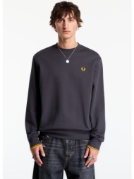 φούτερ fred perry crew neck sweatshirt grey l