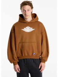 φούτερ jordan flight wings men`s fleece pullover hoodie lt british tan/ sail xl