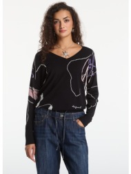 πουλόβερ desigual femnaif pullover black s