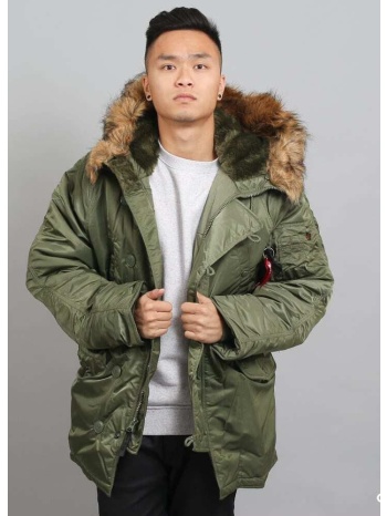 μπουφάν alpha industries n-3b heritage sage-green xl