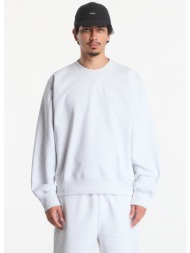 φούτερ nike men`s fleece crew-neck sweatshirt birch heather m