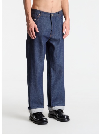 παντελόνια filling pieces denim pants raw indigo m