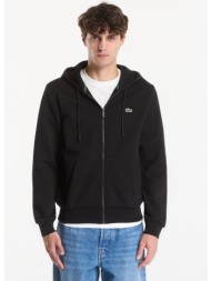 φούτερ lacoste zipped hoodie black m