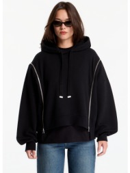 φούτερ allsaints ciara hoody black s