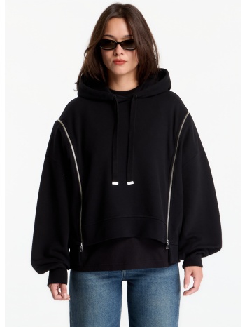 φούτερ allsaints ciara hoody black s