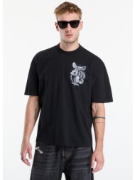 t-shirt allsaints seraph ss crew washed black xl