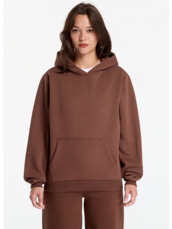 φούτερ urban classics ladies fluffy hoody chocolate brown xs