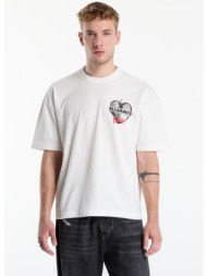 t-shirt allsaints reflect ss crew chalk white m