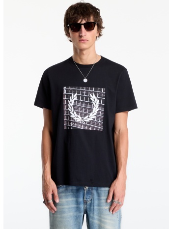 t-shirt fred perry laurel wreath graphic tshirt black xl