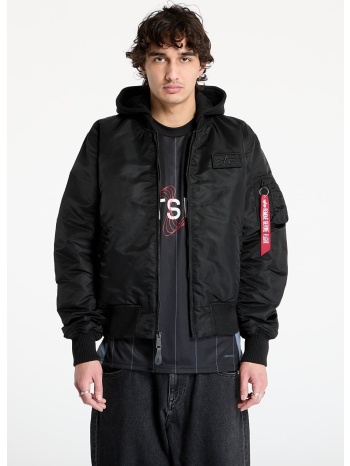 μπουφάν alpha industries ma - 1 zh back print black xl σε προσφορά