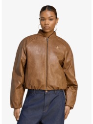 μπουφάν adidas sst cropped jacket brown desert m