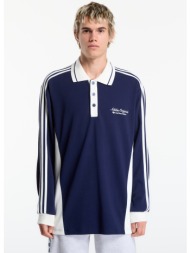 μπλουζάκι adidas polo ls m night indigo/ off white l