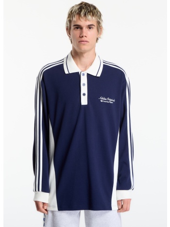 μπλουζάκι adidas polo ls m night indigo/ off white l