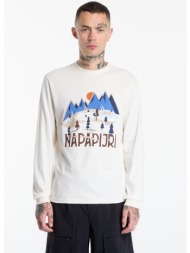 t-shirt napapijri tee long-sleeve t-shirt white m