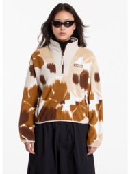 φούτερ columbia sequoia grove™ ii printed half zip camel brown ikatbloom s
