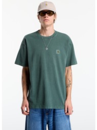 t-shirt carhartt wip s/s vista t-shirt unisex dark scarab garment dyed m