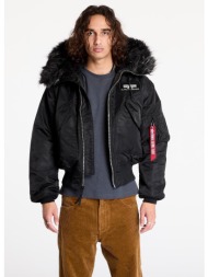μπουφάν alpha industries 45p hooded black/ black l