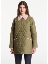 μπουφάν barbour icons modern liddesdale quilted jacket bleached olive/ ancient/ gardenia m