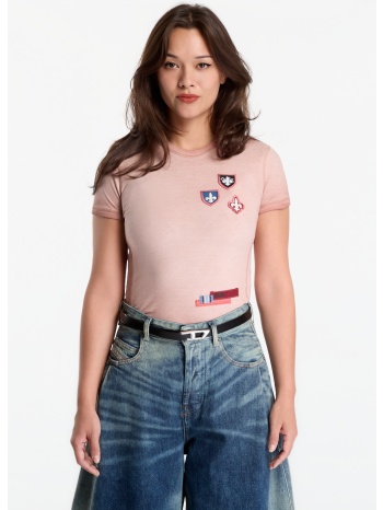 t-shirt diesel t-uncuty-waf t-shirt mahogany rose l
