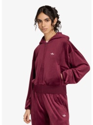 μπουφάν adidas essentials velvet track top maroon l