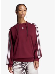 φούτερ adidas lace 3 stripes crew shadow red m