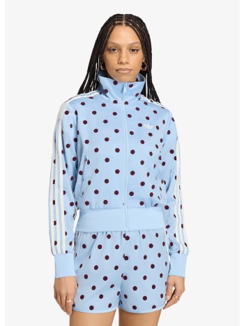 μπουφάν adidas satin polka dots tt track top clear sky xs