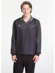 t-shirt fred perry meyba printed ls polo shirt black l