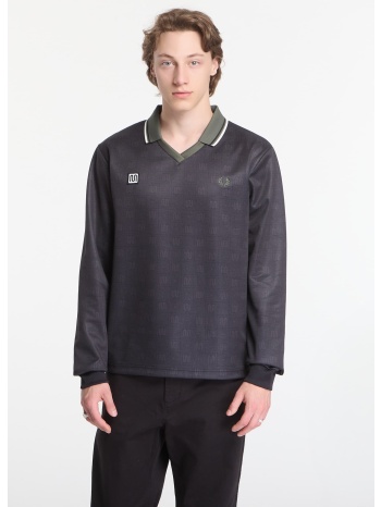 t-shirt fred perry meyba printed ls polo shirt black l σε προσφορά