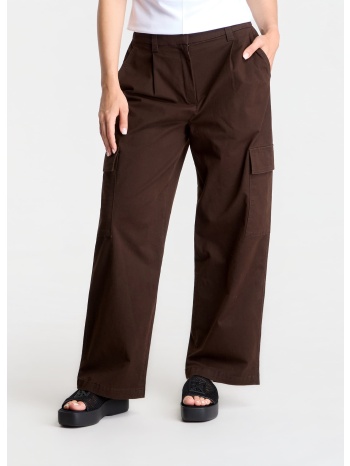 παντελόνια calvin klein jeans cotton ewaist cargo pant dark σε προσφορά