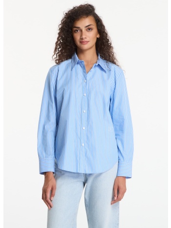 πουκάμισο calvin klein yarndye cotton poplin regular shirt σε προσφορά