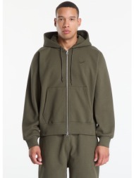φούτερ nike men`s fleece full-zip hoodie cargo khaki xxl