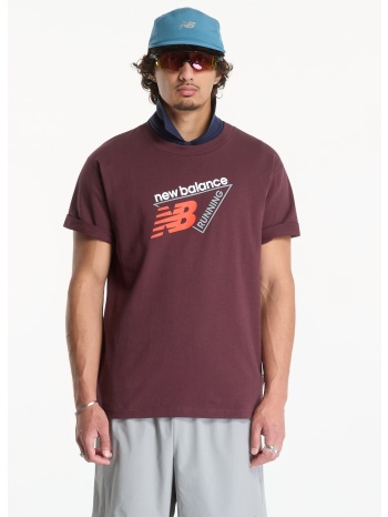 t-shirt new balance classic tri-logo t-shirt cherry leather σε προσφορά