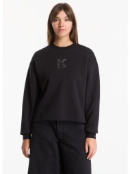 φούτερ karl lagerfeld jeans reg k logo sweat black m
