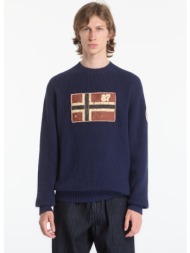 πουλόβερ napapijri archive knit jumper blu marine l