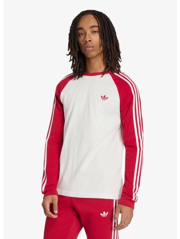 t-shirt adidas 3-stripes long-sleeve top cloud white/ team