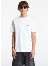 t-shirt carhartt wip s/s small heart t-shirt unisex white/ red xl