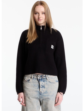 πουλόβερ carhartt wip w` detroit half zip sweater black l