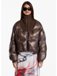 φουσκωτό μπουφάν diesel w-arrior jacket plum kitten xxs