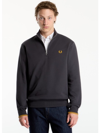 φούτερ fred perry half zip sweatshirt gray m σε προσφορά