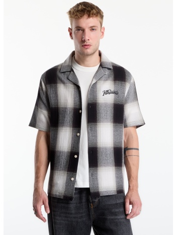 πουκάμισο allsaints fade out ss shirt whisper grey xl σε προσφορά