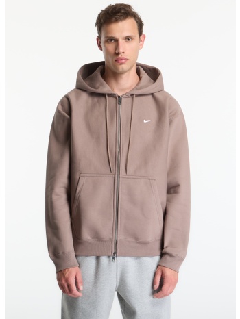 φούτερ nike solo swoosh men`s full-zip fleece hoodie mink σε προσφορά